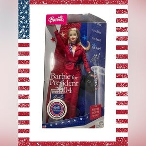 Barbie President 2004 Doll in Red Suit